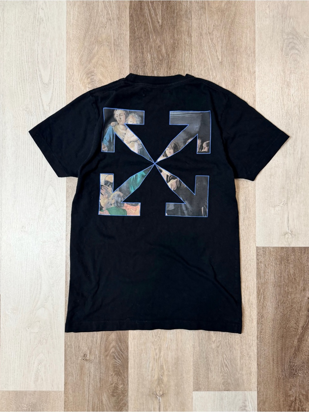 Off-White Black Graphic Short Sleeve Tee - Picture 2 of 4